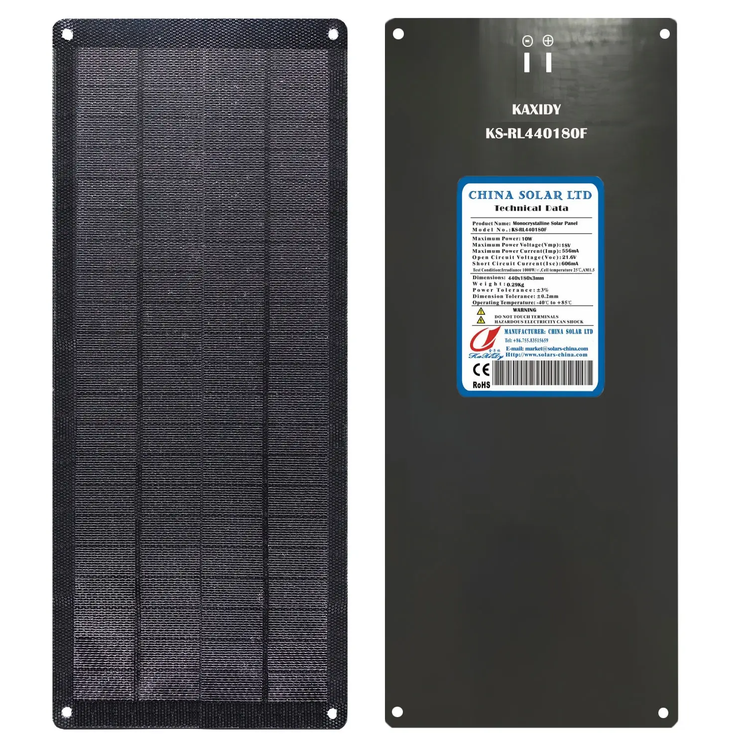 10W 18V Esnek Güneş Panelleri