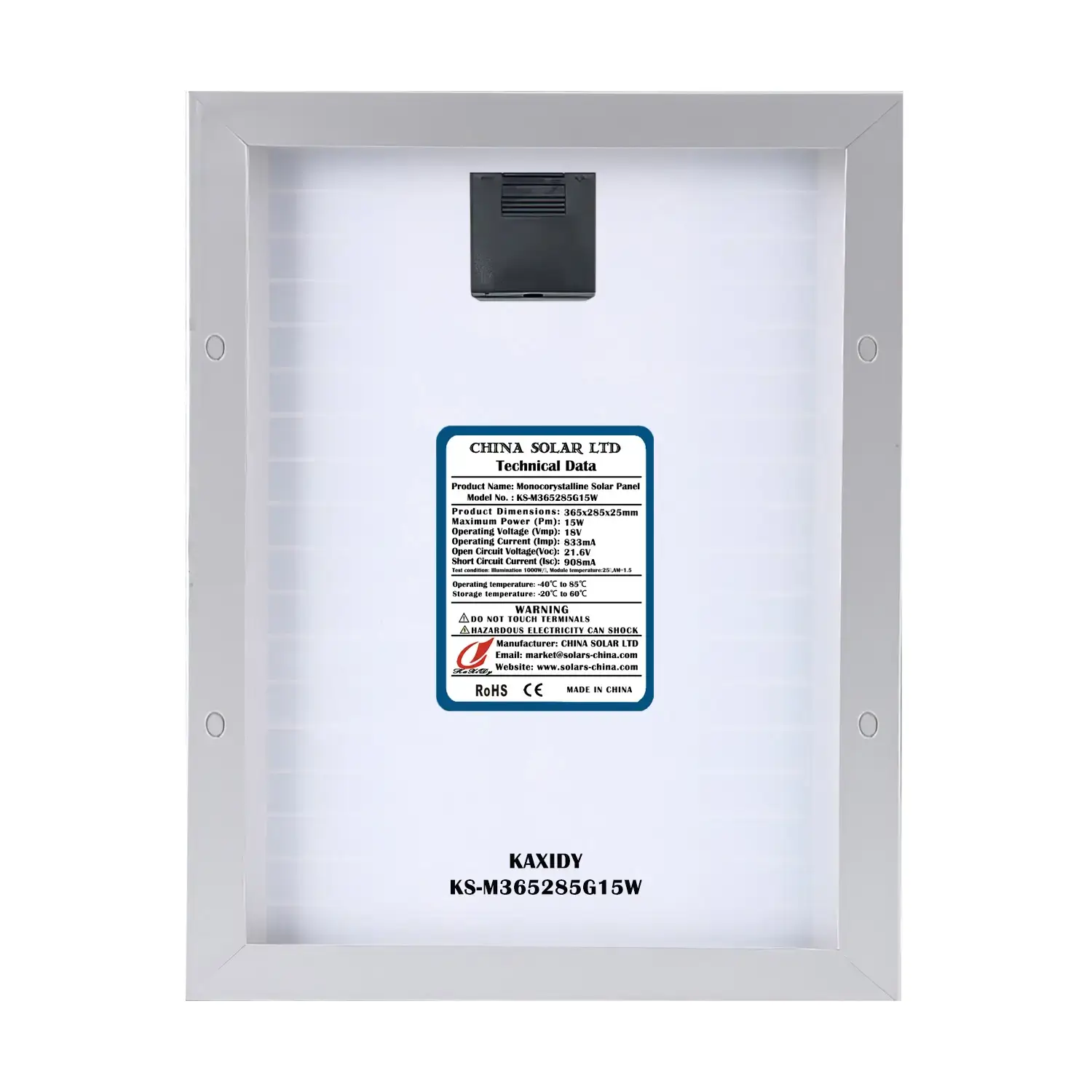 Güneş Enerjisi Paneli 15W