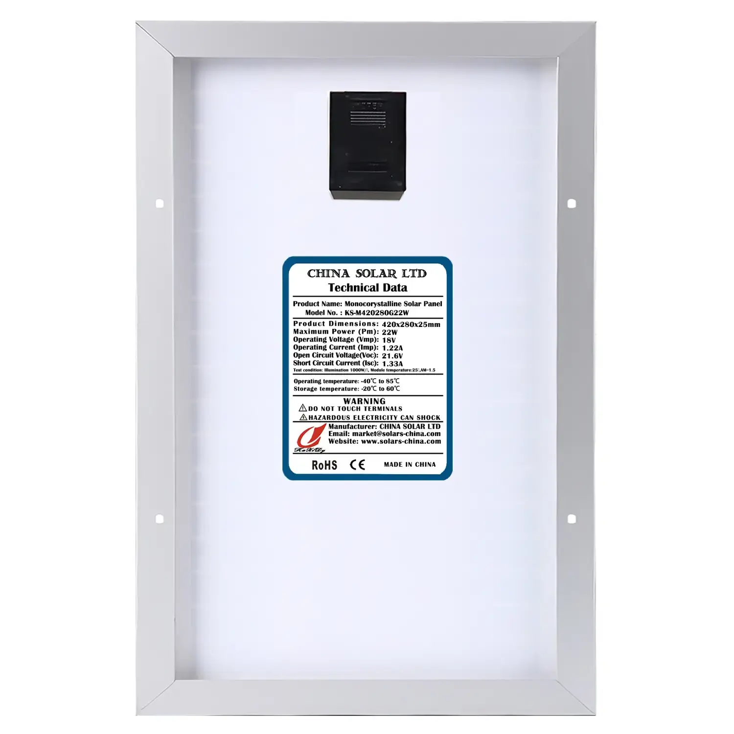 Güneş Enerjisi Paneli 20W