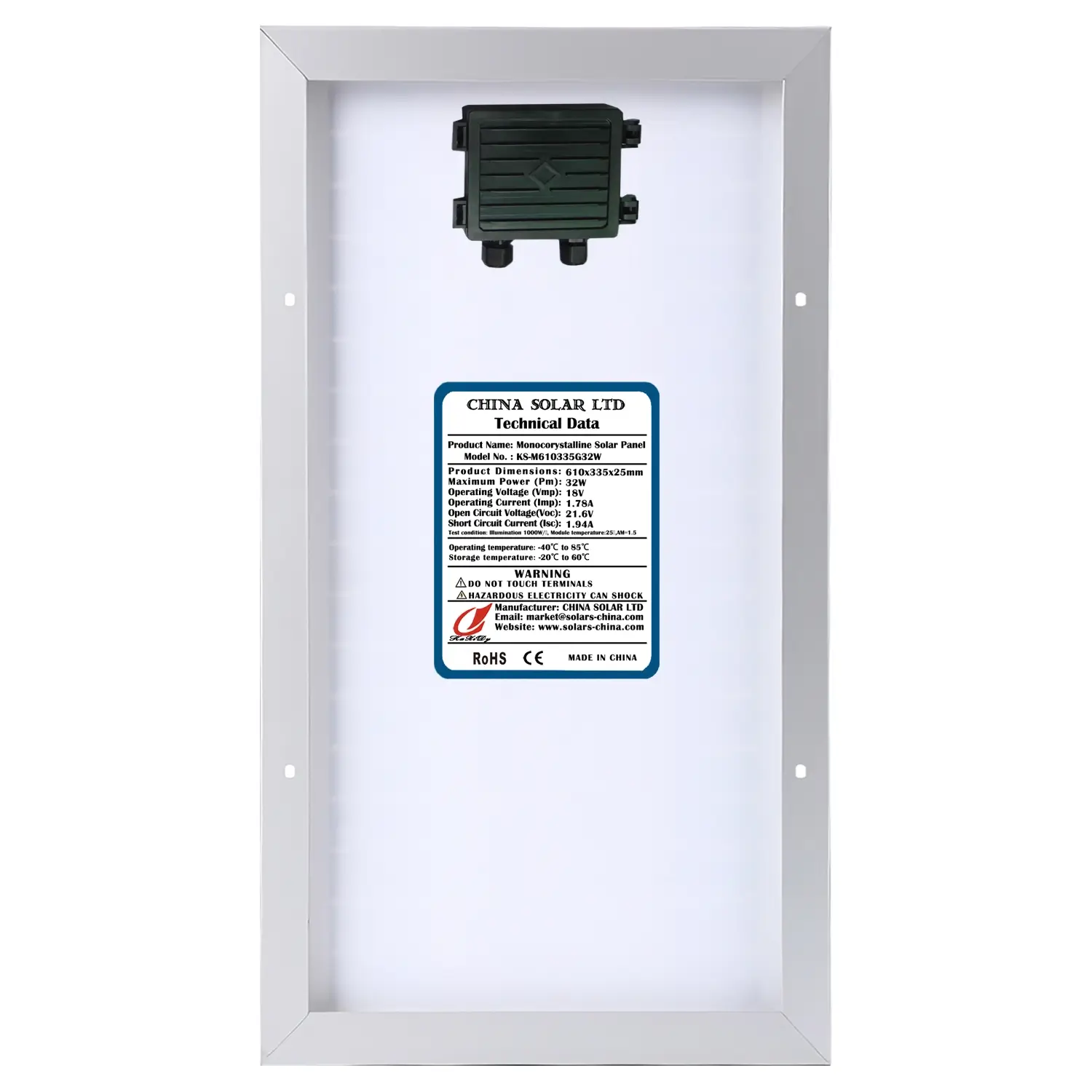 Güneş Enerjisi Paneli 32W