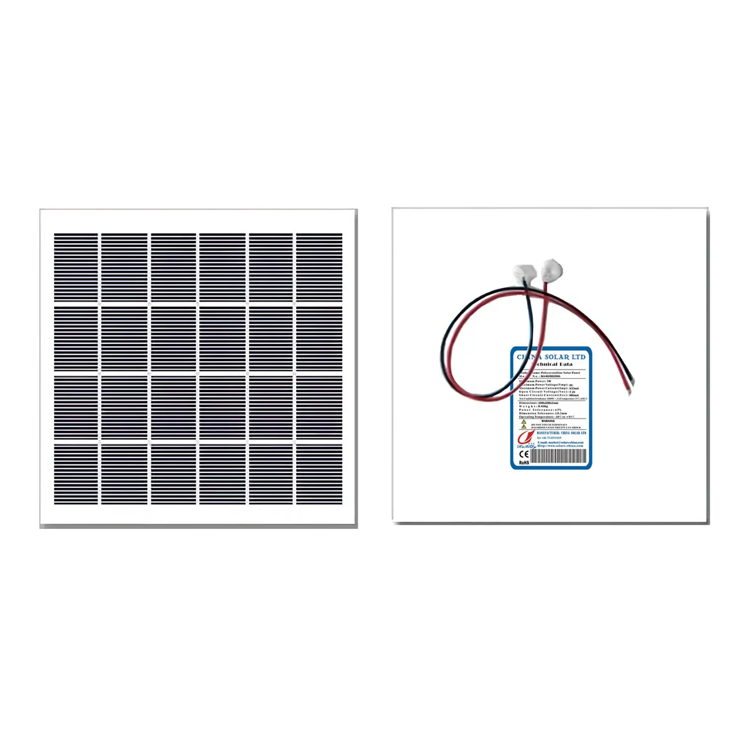Güneş Enerjisi Panelleri 5W 6V