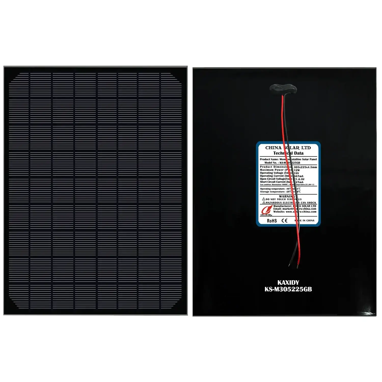 12V Güneş Enerjisi Paneli